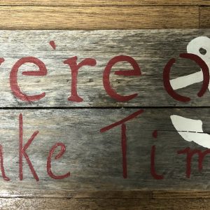 Rustic Lake Time Sign